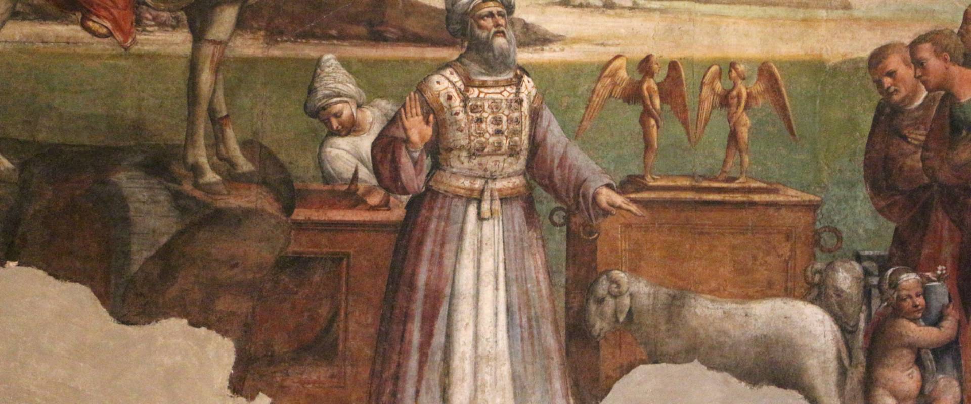 Garofalo, allegoria dell'antico e nuovo testamento con trionfo della chiesa sulla sinagoga, 1523, da s. andrea a ferrara 10 foto di Sailko